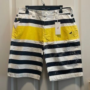 Staple Men’s Shorts Size 34 (White, Blue, Yellow)